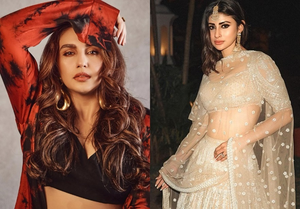 STARS & STYLE: Huma paints town in ‘Maharani colours’, Mouni glows in golden lehenga | STARS & STYLE: Huma paints town in ‘Maharani colours’, Mouni glows in golden lehenga