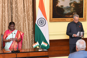 President swears in former SC judge Justice A.M. Khanwilkar as Chairperson, Lokpal | President swears in former SC judge Justice A.M. Khanwilkar as Chairperson, Lokpal President swears in former SC judge Justice A.M. Khanwilkar as Chairperson, Lokpal | President swears in former SC judge Justice A.M. Khanwilkar as Chairperson, Lokpal