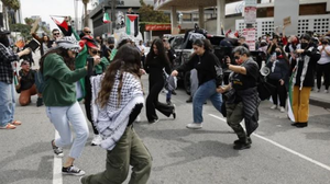 96th Academy Awards: Protesters disrupt Oscars red carpet | 96th Academy Awards: Protesters disrupt Oscars red carpet