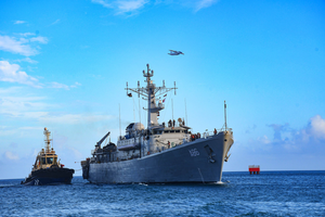 Mauritius: First Training Squadron of Indian Navy Arrives at Port Louis | Mauritius: First Training Squadron of Indian Navy Arrives at Port Louis