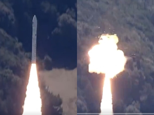Japanese Space One's maiden rocket explodes after lift-off | Japanese Space One's maiden rocket explodes after lift-off