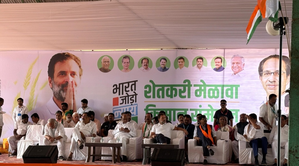 INDIA alliance govt will work for protection, uplift of farmers: MVA partners at Maha rally | INDIA alliance govt will work for protection, uplift of farmers: MVA partners at Maha rally