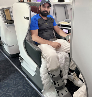 Shami returns to India post successful Achilles surgery | Shami returns to India post successful Achilles surgery