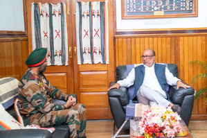 Manipur CM, Assam Rifles official discuss security situation in India-Myanmar border area | Manipur CM, Assam Rifles official discuss security situation in India-Myanmar border area Manipur CM, Assam Rifles official discuss security situation in India-Myanmar border area | Manipur CM, Assam Rifles official discuss security situation in India-Myanmar border area