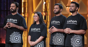 Sharks hooked by Sukham's pitch; Namita says try ‘Breathless’, 'you can crack it' | Sharks hooked by Sukham's pitch; Namita says try ‘Breathless’, 'you can crack it' Sharks hooked by Sukham's pitch; Namita says try ‘Breathless’, 'you can crack it' | Sharks hooked by Sukham's pitch; Namita says try ‘Breathless’, 'you can crack it'
