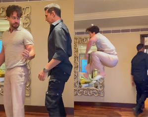 Akshay leaves Tiger Shroff hanging mid-air; fans call it 'moye moye' moment | Akshay leaves Tiger Shroff hanging mid-air; fans call it 'moye moye' moment Akshay leaves Tiger Shroff hanging mid-air; fans call it 'moye moye' moment | Akshay leaves Tiger Shroff hanging mid-air; fans call it 'moye moye' moment