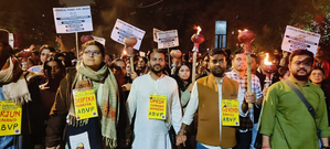 New Delhi: ABVP's 'Mashal Yatra' Draws Over 1500 Participants in JNU | New Delhi: ABVP's 'Mashal Yatra' Draws Over 1500 Participants in JNU