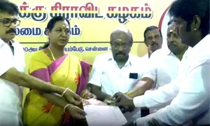 Tamil superstar late Vijayakanth’s son files nomination from Virudhunagar constituency | Tamil superstar late Vijayakanth’s son files nomination from Virudhunagar constituency