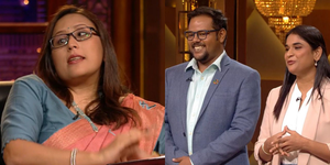 Radhika Gupta connects with Nemocare pitch because of her ‘lifelong’ neck issue | Radhika Gupta connects with Nemocare pitch because of her ‘lifelong’ neck issue Radhika Gupta connects with Nemocare pitch because of her ‘lifelong’ neck issue | Radhika Gupta connects with Nemocare pitch because of her ‘lifelong’ neck issue