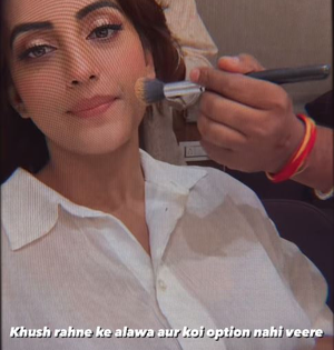Akshara Singh shoots for almost '24 hours'; says no option but to be happy | Akshara Singh shoots for almost '24 hours'; says no option but to be happy