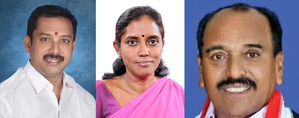 Three-cornered fight in TN's Karur LS seat | Three-cornered fight in TN's Karur LS seat