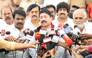 DMK leader, ex-Union Min Dayanidhi Maran files nomination for Chennai Central | DMK leader, ex-Union Min Dayanidhi Maran files nomination for Chennai Central