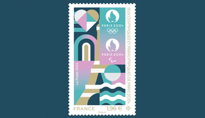 Paris 2024 official stamp unveiled at Postal Museum | Paris 2024 official stamp unveiled at Postal Museum