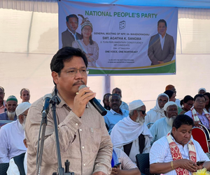 Meghalaya CM thanks PM Modi for not fielding BJP candidates | Meghalaya CM thanks PM Modi for not fielding BJP candidates Meghalaya CM thanks PM Modi for not fielding BJP candidates | Meghalaya CM thanks PM Modi for not fielding BJP candidates