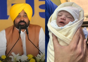 Punjab CM Bhagwant Mann blessed with baby girl | Punjab CM Bhagwant Mann blessed with baby girl