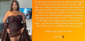 Lizzo shares ‘I Quit’ message on Instagram | Lizzo shares ‘I Quit’ message on Instagram