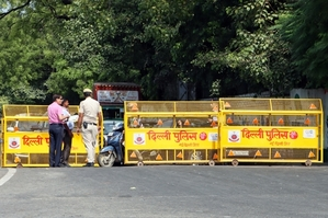 Delhi Police tighten security ahead of INDIA bloc rally at Ramlila Maidan | Delhi Police tighten security ahead of INDIA bloc rally at Ramlila Maidan