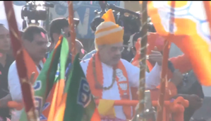 Amit Shah chairs meeting of Lok Sabha core committees in Jaipur, holds roadshow in Sikar | Amit Shah chairs meeting of Lok Sabha core committees in Jaipur, holds roadshow in Sikar Amit Shah chairs meeting of Lok Sabha core committees in Jaipur, holds roadshow in Sikar | Amit Shah chairs meeting of Lok Sabha core committees in Jaipur, holds roadshow in Sikar