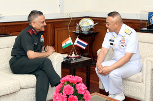 Royal Thai Navy chief meets Indian counterpart, discusses ways to deepen ties | Royal Thai Navy chief meets Indian counterpart, discusses ways to deepen ties Royal Thai Navy chief meets Indian counterpart, discusses ways to deepen ties | Royal Thai Navy chief meets Indian counterpart, discusses ways to deepen ties
