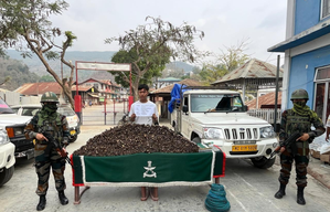 Explosive materials & heroin worth Rs 12.43 cr seized in Mizoram, one held | Explosive materials & heroin worth Rs 12.43 cr seized in Mizoram, one held Explosive materials & heroin worth Rs 12.43 cr seized in Mizoram, one held | Explosive materials & heroin worth Rs 12.43 cr seized in Mizoram, one held