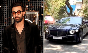 Ranbir Kapoor turns heads as he drives new Bentley Continental; fans insist it's 'new car for Raha' | Ranbir Kapoor turns heads as he drives new Bentley Continental; fans insist it's 'new car for Raha'