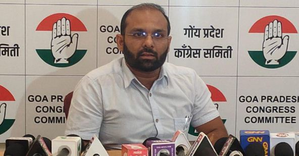 CM campaigning in K’taka despite water shortage in Goa: Congress | CM campaigning in K’taka despite water shortage in Goa: Congress