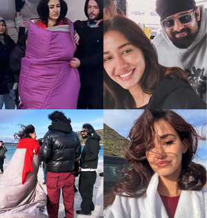 'Kalki 2898 AD' shoot diaries: Disha braves chilly winds, poses with Prabhas in Italy | 'Kalki 2898 AD' shoot diaries: Disha braves chilly winds, poses with Prabhas in Italy 'Kalki 2898 AD' shoot diaries: Disha braves chilly winds, poses with Prabhas in Italy | 'Kalki 2898 AD' shoot diaries: Disha braves chilly winds, poses with Prabhas in Italy