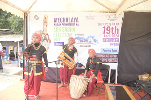 Tribal group ignites electorate's minds at Meghalaya market | Tribal group ignites electorate's minds at Meghalaya market
