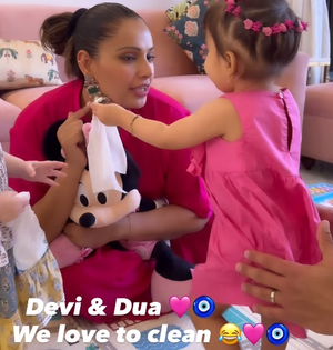 Bipasha Basu mentions how daughter Devi loves to clean ‘toys, floors and parents’ | Bipasha Basu mentions how daughter Devi loves to clean ‘toys, floors and parents’ Bipasha Basu mentions how daughter Devi loves to clean ‘toys, floors and parents’ | Bipasha Basu mentions how daughter Devi loves to clean ‘toys, floors and parents’