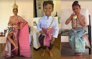 Chrissy Teigen shares pics of herself, kids in traditional clothing during Thailand trip | Chrissy Teigen shares pics of herself, kids in traditional clothing during Thailand trip