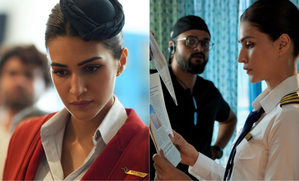 'Divya Rana' aka Kriti Sanon gives us a peek into her 'Crew' BTS looks | 'Divya Rana' aka Kriti Sanon gives us a peek into her 'Crew' BTS looks