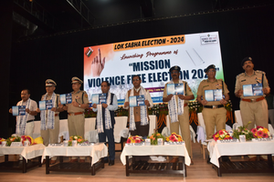 EC launches 'Mission Violence Free Election 2024' in Tripura | EC launches 'Mission Violence Free Election 2024' in Tripura