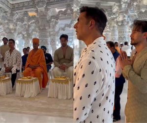 Akshay, Tiger pray at Abu Dabi BAPS Hindu Mandir before 'Bade Miyan Chote Miyan' release | Akshay, Tiger pray at Abu Dabi BAPS Hindu Mandir before 'Bade Miyan Chote Miyan' release Akshay, Tiger pray at Abu Dabi BAPS Hindu Mandir before 'Bade Miyan Chote Miyan' release | Akshay, Tiger pray at Abu Dabi BAPS Hindu Mandir before 'Bade Miyan Chote Miyan' release