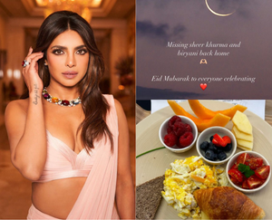 Priyanka misses sheer khurma, biryani on Eid; gorges on crepes, croissants | Priyanka misses sheer khurma, biryani on Eid; gorges on crepes, croissants