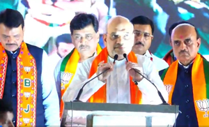Amit Shah tears into 'fake' Sena, NCP, 'half-hearted' Congress at Maha rally | Amit Shah tears into 'fake' Sena, NCP, 'half-hearted' Congress at Maha rally Amit Shah tears into 'fake' Sena, NCP, 'half-hearted' Congress at Maha rally | Amit Shah tears into 'fake' Sena, NCP, 'half-hearted' Congress at Maha rally