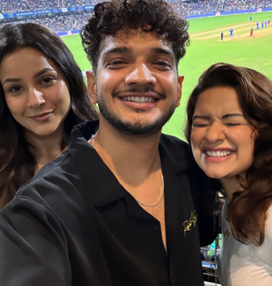 Munawar shares selfie of ‘three different moods’ with Shehnaaz, Avneet from IPL match | Munawar shares selfie of ‘three different moods’ with Shehnaaz, Avneet from IPL match