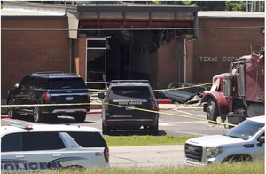 1 killed, 13 injured after semitrailer rams into public safety office in Texas | 1 killed, 13 injured after semitrailer rams into public safety office in Texas