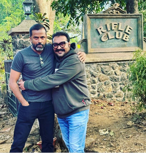 Anurag Kashyap meets Malayalam filmmaker Senna Hegde on 'Rifle Club' sets: Indie brotherhood | Anurag Kashyap meets Malayalam filmmaker Senna Hegde on 'Rifle Club' sets: Indie brotherhood