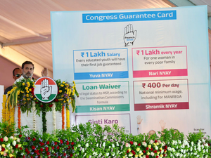 BJP urges EC to stop Cong’s ‘Guarantee Cards’ campaign aimed to 'induce voters' | BJP urges EC to stop Cong’s ‘Guarantee Cards’ campaign aimed to 'induce voters'