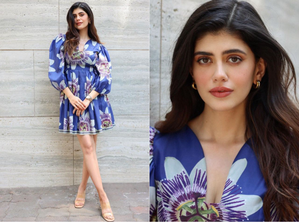 Sanjana Sanghi strikes a pose in floral dress: 'Summer fresh work days are here' | Sanjana Sanghi strikes a pose in floral dress: 'Summer fresh work days are here'