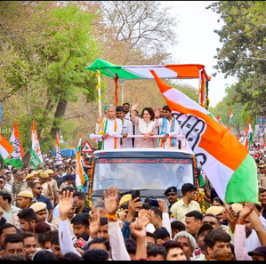 Priyanka Gandhi holds her first roadshow in Alwar in support of Cong’s Lalit Yadav | Priyanka Gandhi holds her first roadshow in Alwar in support of Cong’s Lalit Yadav Priyanka Gandhi holds her first roadshow in Alwar in support of Cong’s Lalit Yadav | Priyanka Gandhi holds her first roadshow in Alwar in support of Cong’s Lalit Yadav
