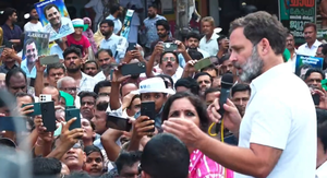 Congress trying to save Indian Constitution: Rahul Gandhi in Kerala roadshow | Congress trying to save Indian Constitution: Rahul Gandhi in Kerala roadshow Congress trying to save Indian Constitution: Rahul Gandhi in Kerala roadshow | Congress trying to save Indian Constitution: Rahul Gandhi in Kerala roadshow