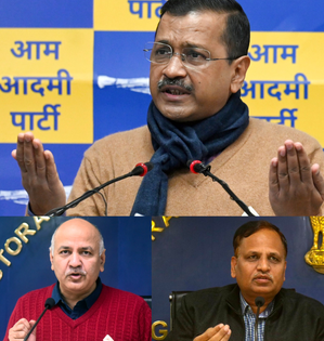 LS polls: AAP names jailed Arvind Kejriwal, Manish Sisodia, Satyendar Jain as star campaigners for Gujarat | LS polls: AAP names jailed Arvind Kejriwal, Manish Sisodia, Satyendar Jain as star campaigners for Gujarat