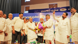 LS polls: Denied ticket, sitting BJP MP Sanganna Karadi joins Congress | LS polls: Denied ticket, sitting BJP MP Sanganna Karadi joins Congress LS polls: Denied ticket, sitting BJP MP Sanganna Karadi joins Congress | LS polls: Denied ticket, sitting BJP MP Sanganna Karadi joins Congress