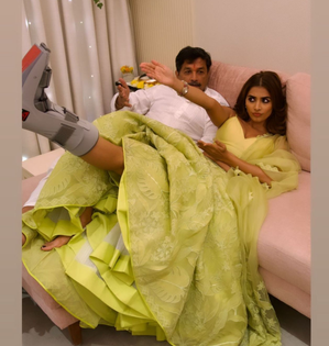 Pooja Hegde wishes 'goofiest of them all' dad Manjunath on his b'day | Pooja Hegde wishes 'goofiest of them all' dad Manjunath on his b'day
