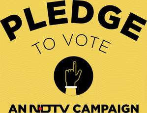 NDTV launches 'Pledge to Vote' campaign | NDTV launches 'Pledge to Vote' campaign
