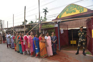 Tripura: Around 34 pc voter turnout recorded in simultaneous polls | Tripura: Around 34 pc voter turnout recorded in simultaneous polls