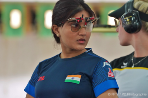 Pistol shooters Esha, Bhavesh take day-1 honours at Olympic Selection Trials | Pistol shooters Esha, Bhavesh take day-1 honours at Olympic Selection Trials