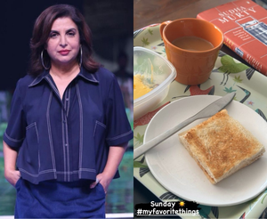 Farah Khan gives a peek into her 'favourite things' on Sunday: Tea, toasted bread, butter | Farah Khan gives a peek into her 'favourite things' on Sunday: Tea, toasted bread, butter