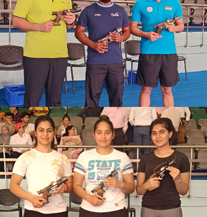 Bhavesh, Simranpreet win second 25m pistol Olympic Selection Trials | Bhavesh, Simranpreet win second 25m pistol Olympic Selection Trials Bhavesh, Simranpreet win second 25m pistol Olympic Selection Trials | Bhavesh, Simranpreet win second 25m pistol Olympic Selection Trials